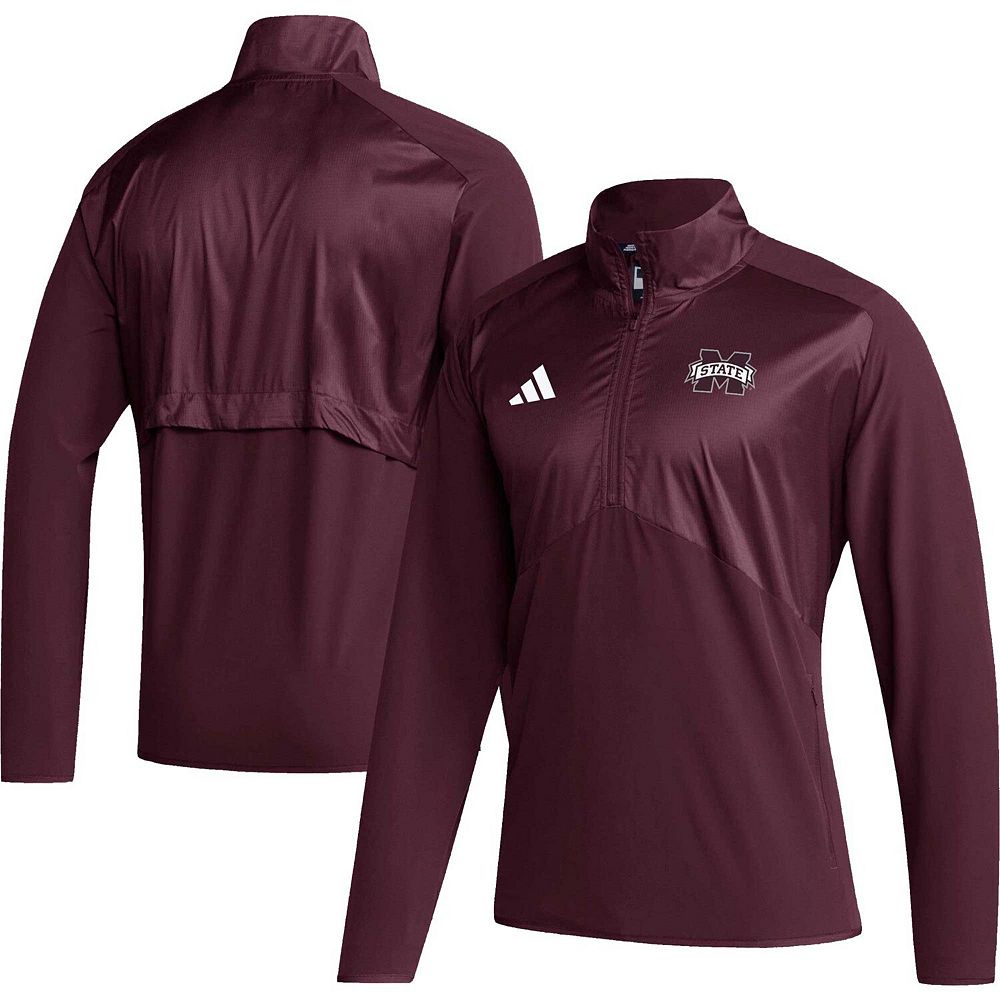 Men's adidas Maroon Mississippi State Bulldogs Sideline AEROREADY ...