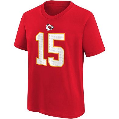 Youth Nike Patrick Mahomes Red Kansas City Chiefs Player Name & Number T-Shirt