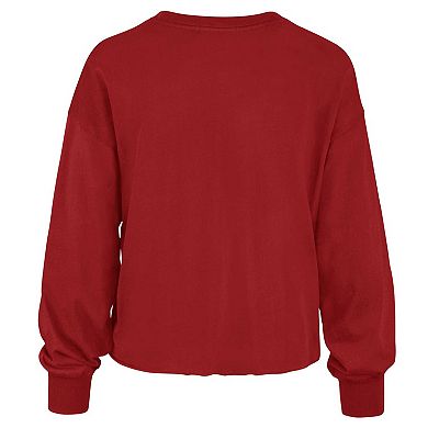 Women's '47 Red Georgia Bulldogs Bottom Line Parkway Long Sleeve T-Shirt