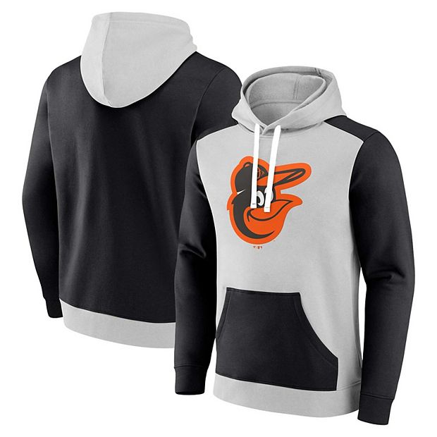 Men's Fanatics Branded Gray/Black Baltimore Orioles Arctic Pullover Hoodie