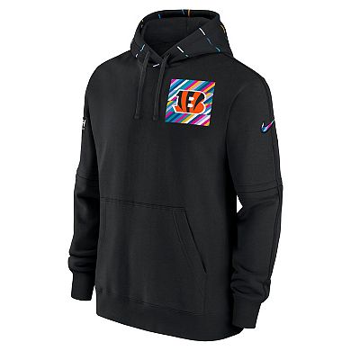 Men's Nike Black Cincinnati Bengals 2023 NFL Crucial Catch Club Pullover Hoodie