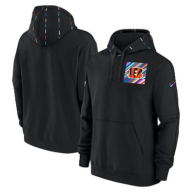 Men's Nike Black Cincinnati Bengals 2023 NFL Crucial Catch Club Pullover Hoodie