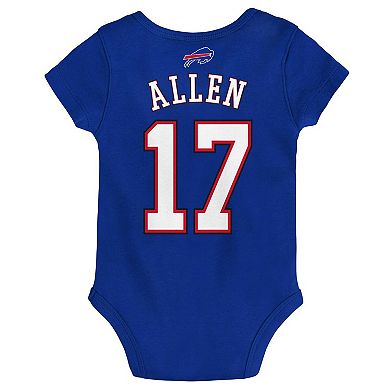 Infant Josh Allen Royal Buffalo Bills Mainliner Player Name & Number Bodysuit