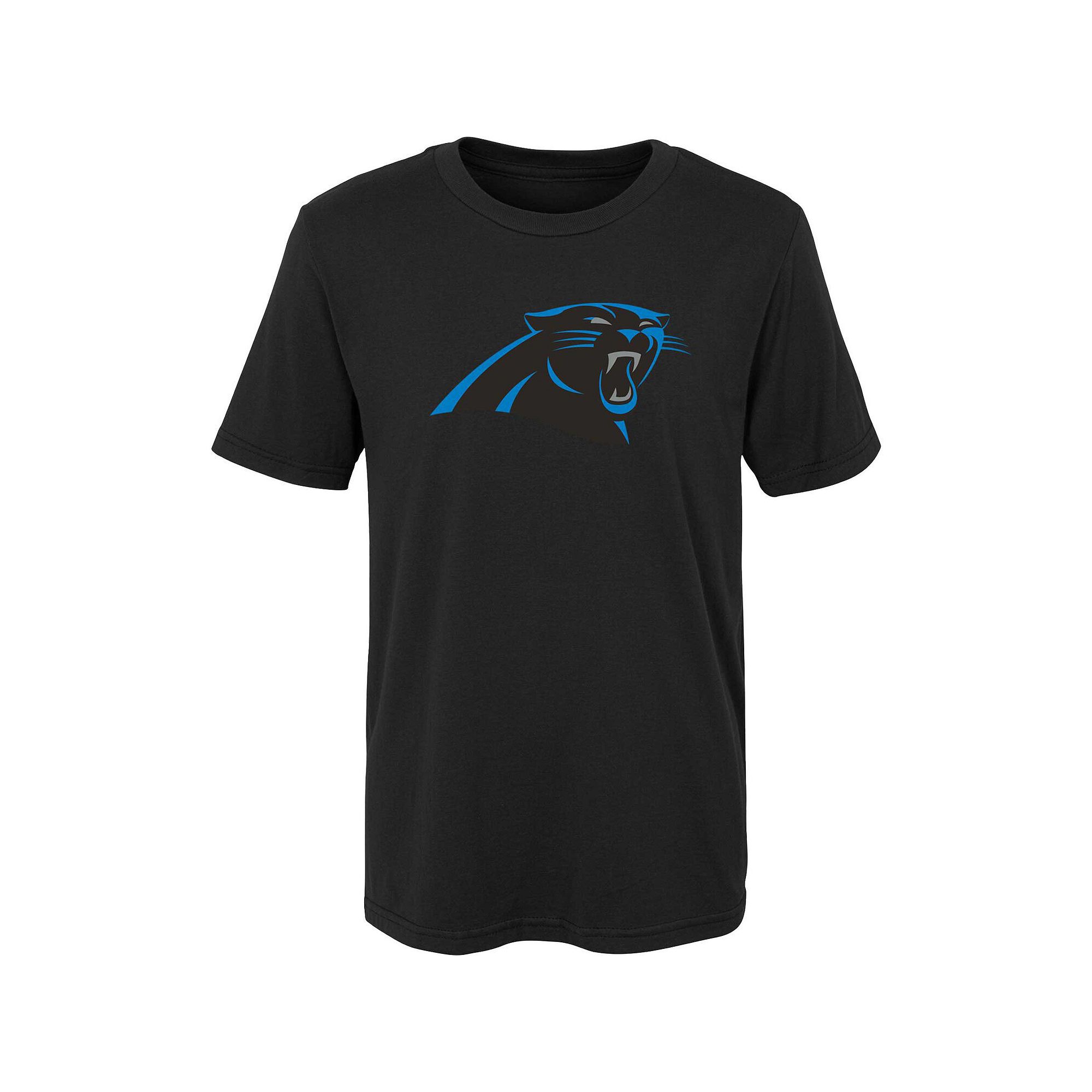Preschool Black Carolina Panthers Primary Logo T-Shirt, Boys, Size: 4