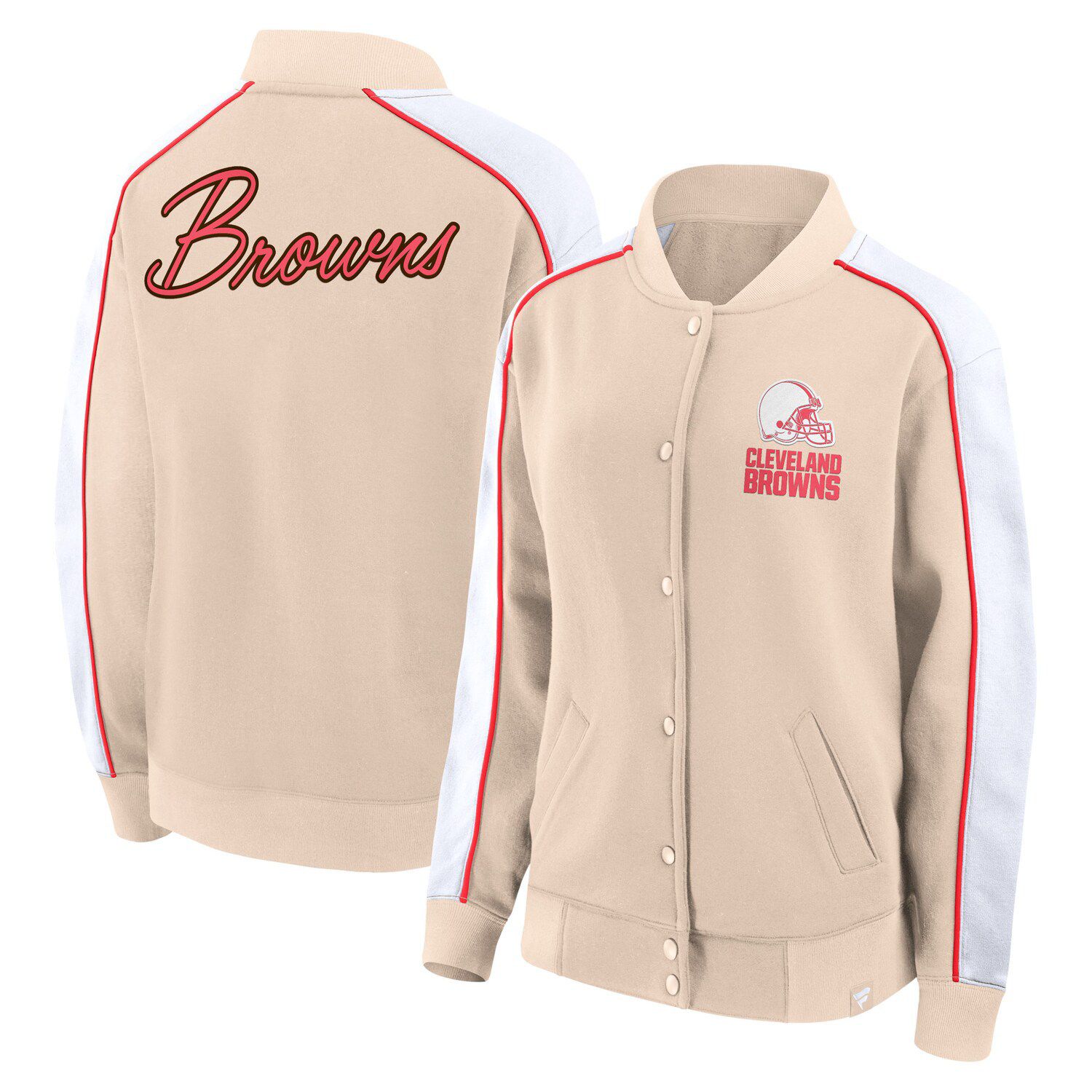 Cleveland browns track clearance jacket