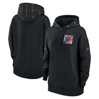 Women's Nike Black Chicago Bears 2023 NFL Crucial Catch Club Pullover Hoodie