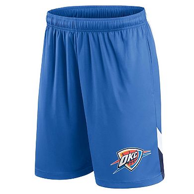 Men's Fanatics Branded Blue Oklahoma City Thunder Slice Shorts
