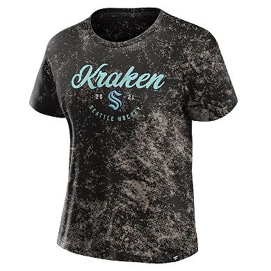 Women's Fanatics Branded  Black Seattle Kraken Breakaway T-Shirt
