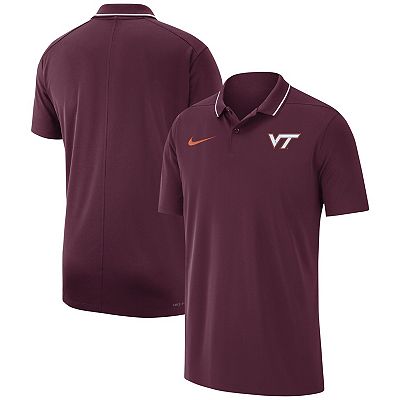 Men s Nike Maroon Virginia Tech Hokies 2023 Coaches Performance Polo