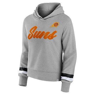 Women's Fanatics Branded Heather Gray Phoenix Suns Halftime Pullover Hoodie