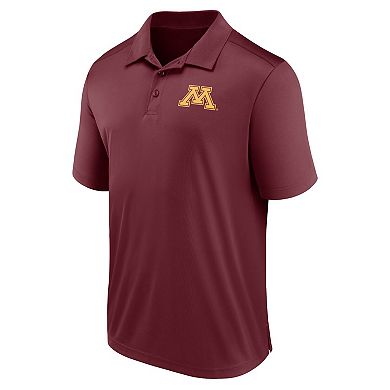 Men's Fanatics Branded Maroon Minnesota Golden Gophers Left Side Block Polo