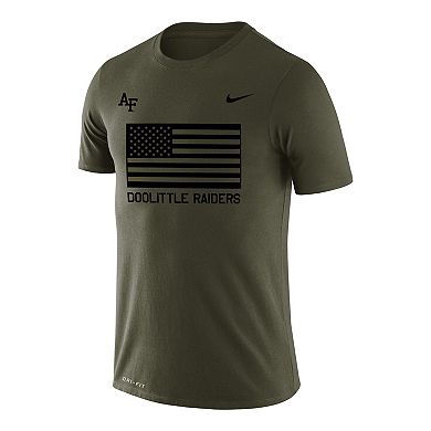 Men's Nike  Olive Air Force Falcons Rivalry Flag Legend Performance T-Shirt