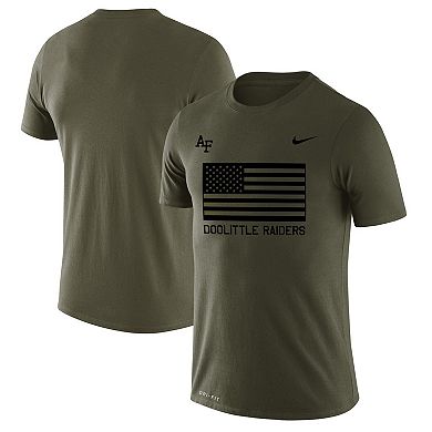 Men's Nike  Olive Air Force Falcons Rivalry Flag Legend Performance T-Shirt