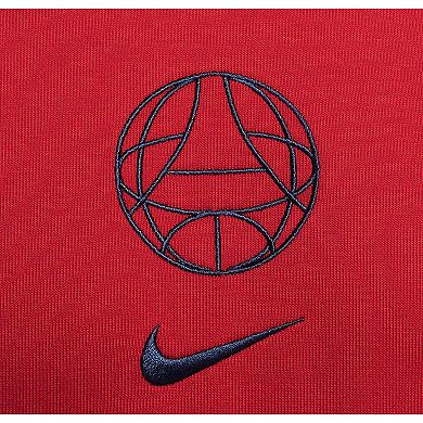 Men's Nike Red Paris Saint-Germain 2023/24 Standard Issue Travel Performance Pullover Sweatshirt