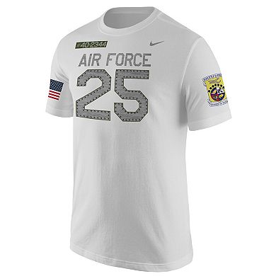 Men's Nike White Air Force Falcons Rivalry Replica Jersey T-Shirt
