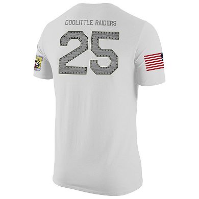 Men's Nike White Air Force Falcons Rivalry Replica Jersey T-Shirt