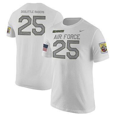 Men's Nike  White Air Force Falcons Rivalry Replica Jersey T-Shirt