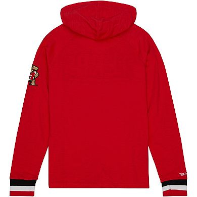 Men's Mitchell & Ness Red Maryland Terrapins Legendary Raglan Pullover Hoodie