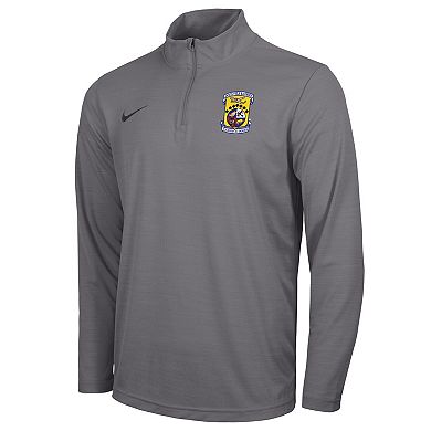 Men's Nike  Charcoal Air Force Falcons Rivalry Intensity Quarter-Zip Pullover Top