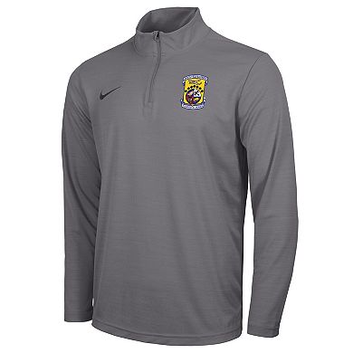 Men's Nike Charcoal Air Force Falcons Rivalry Intensity Quarter-Zip Pullover Top
