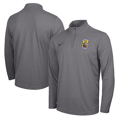 Men's Nike  Charcoal Air Force Falcons Rivalry Intensity Quarter-Zip Pullover Top