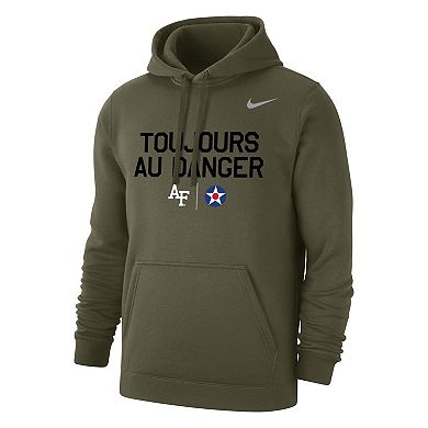 Men's Nike  Olive Air Force Falcons Rivalry Always Into Danger Club Pullover Hoodie