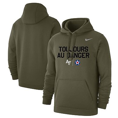 Men's Nike  Olive Air Force Falcons Rivalry Always Into Danger Club Pullover Hoodie