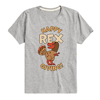 Boys 8-20 Happy Rex Giving Graphic Tee