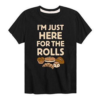 Boys 8-20 Here For The Rolls Graphic Tee