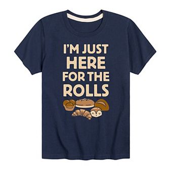 Boys 8-20 Here For The Rolls Graphic Tee