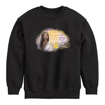 Disney's Wish Boys 8-20 There Is Always Hope Fleece Sweatshirt