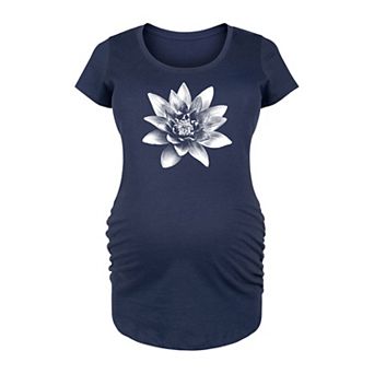 Maternity Lotus Flower Graphic Tee