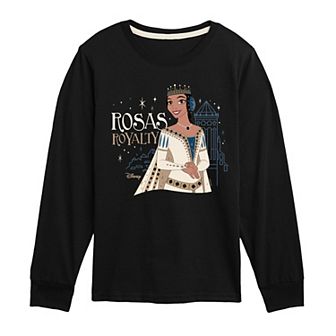 Disney's Wish Boys 8-20 Rosas Royalty Long Sleeve Graphic Tee