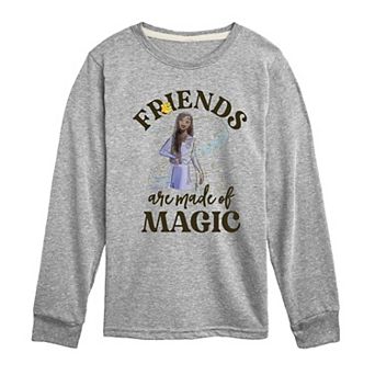 Disney's Wish Boys 8-20 Friends Are Made Of Magic Long Sleeve Graphic Tee