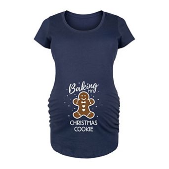 Maternity Baking My Christmas Cookie Graphic Tee