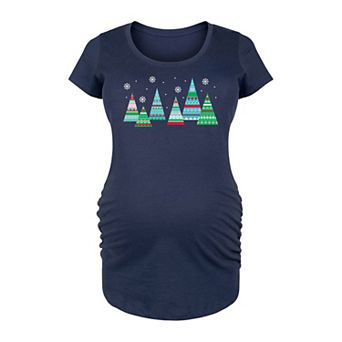 Maternity Scandinavian Trees Graphic Tee