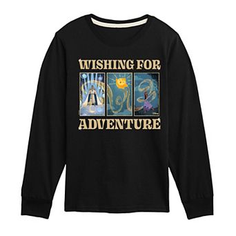 Disney's Wish Boys 8-20 Wishing For Adventure Long Sleeve Graphic Tee