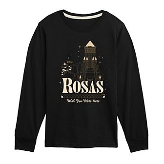 Disney's Wish Boys 8-20 Rosas Wish You Were Here Long Sleeve Graphic Tee