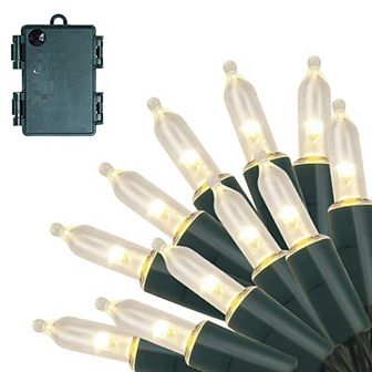 Twinkle Star 50 Led Battery Operated Christmas Lights 16 Ft Mini String Lights