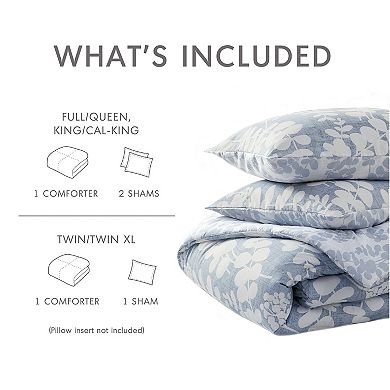 510 Design Aria Floral Print Reversible Comforter Set
