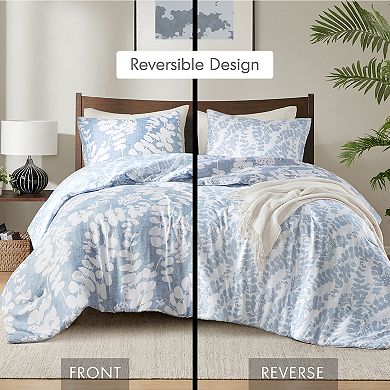 510 Design Aria Floral Print Reversible Comforter Set