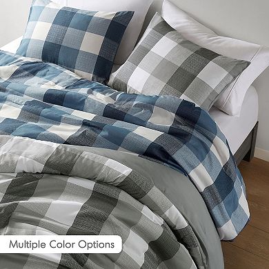 510 Design Jonah Plaid Check Printed Comforter Set