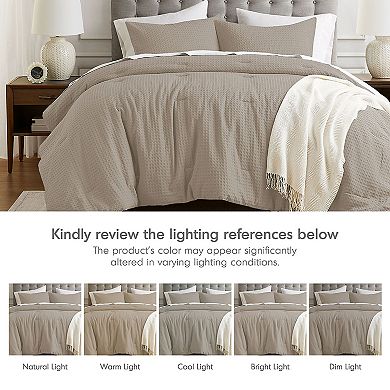 510 Design Mina Waffle Textured Comforter Set