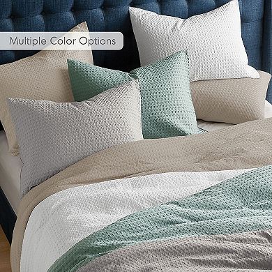 510 Design Mina Waffle Weave Textured Duvet Cover Set