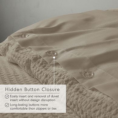 510 Design Mina Waffle Textured Duvet Cover Set