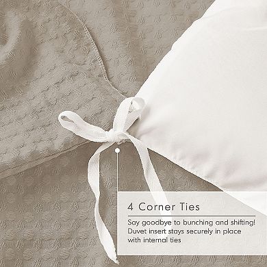 510 Design Mina Waffle Weave Textured Duvet Cover Set