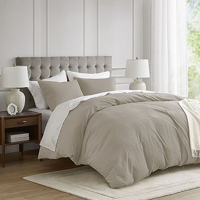 510 Design Mina Waffle Weave Textured Duvet Cover Set