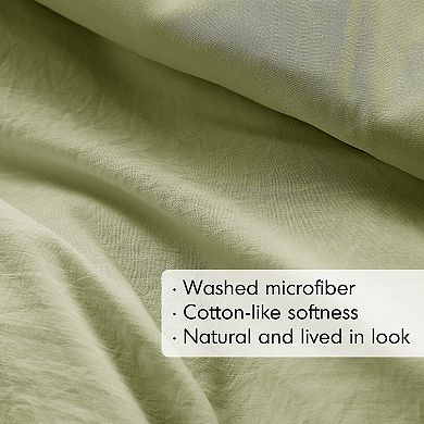 510 Design Porter Soft Washed Pleated Duvet Cover Set
