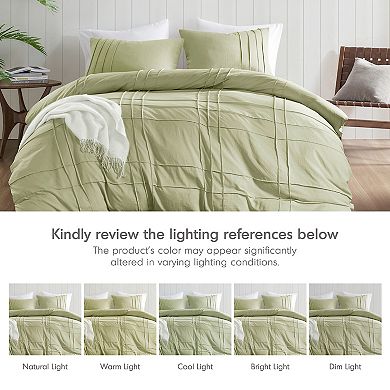 510 Design Porter Soft Washed Pleated Duvet Cover Set