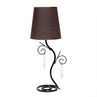 Creekwood Home Priva Contemporary Metal Winding Ivy Table Desk Lamp